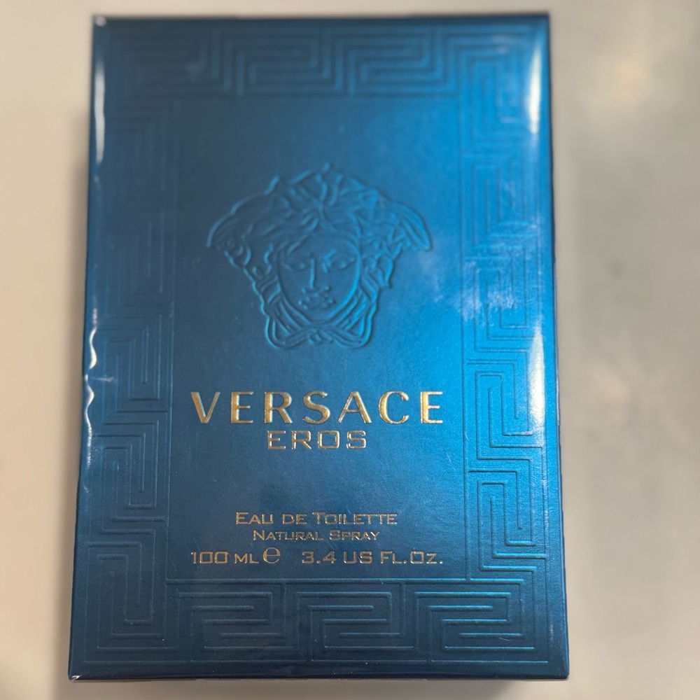 Versace Eros Eau de Toilette - Blue and Gold